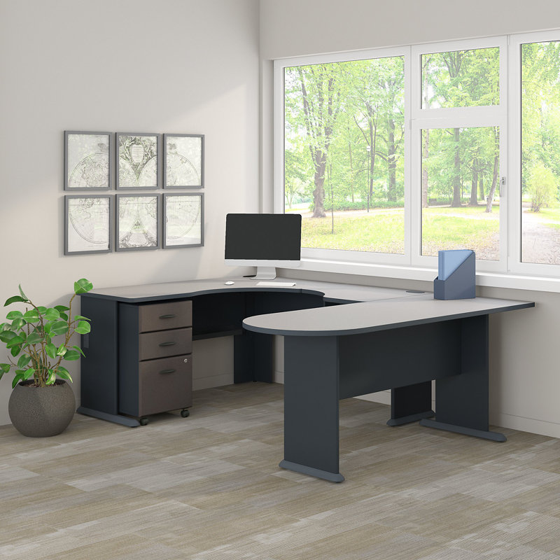 Bureau en U Series A, Ardoise
