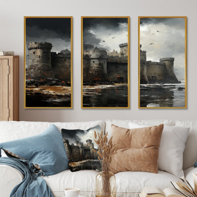 Brittany Castle In France - France Wall Art Living Room Set