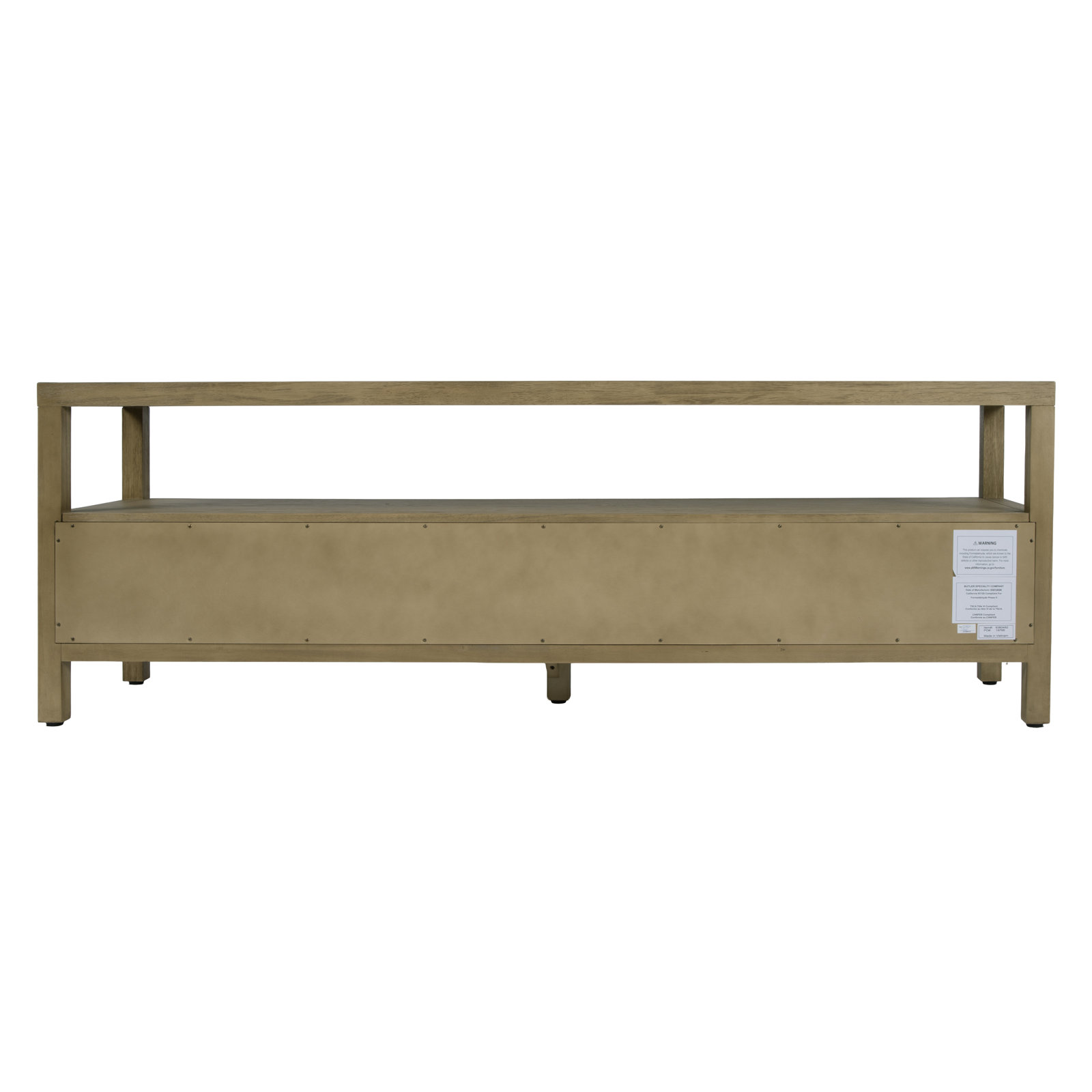 Celine 67" Acacia TV Stand, Light Oak