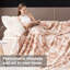 Faux Rabbit Fur Blanket Machine Woven Throw Blanket-122585724-122585712