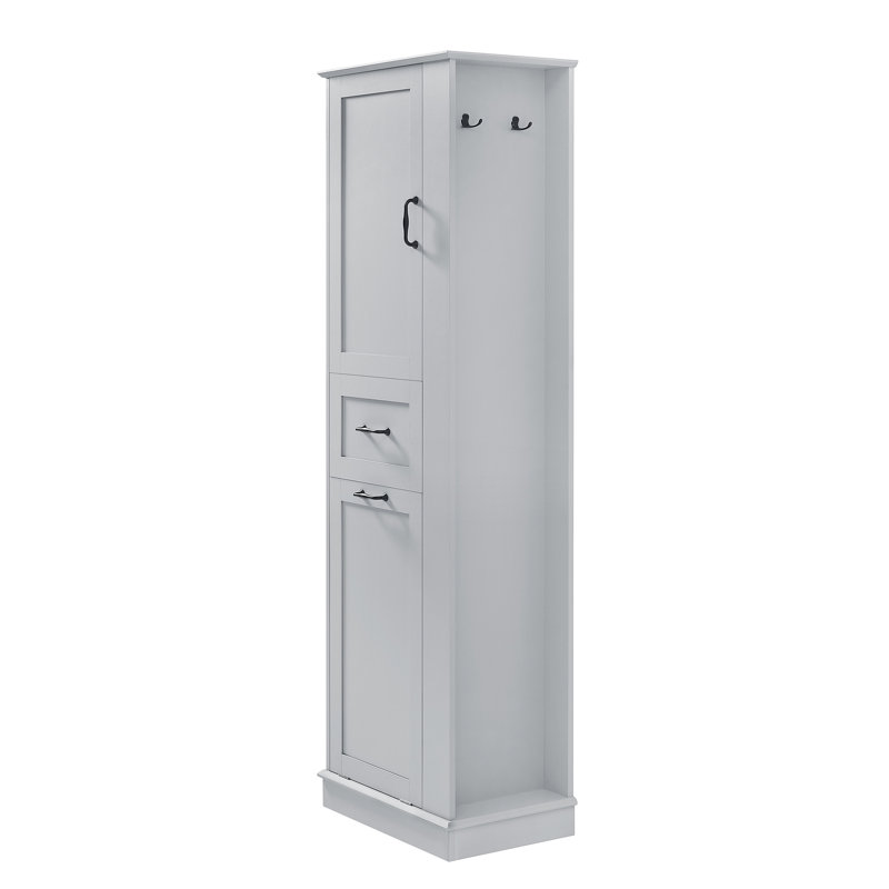 Grande armoire de rangement moderne - compartiment inclinable, tablettes réglables, capacité de 80 lb, charnières à fermeture en douceur, poignées en alliage d'aluminium, parfait pour la salle de bain et l'organisation à la maison