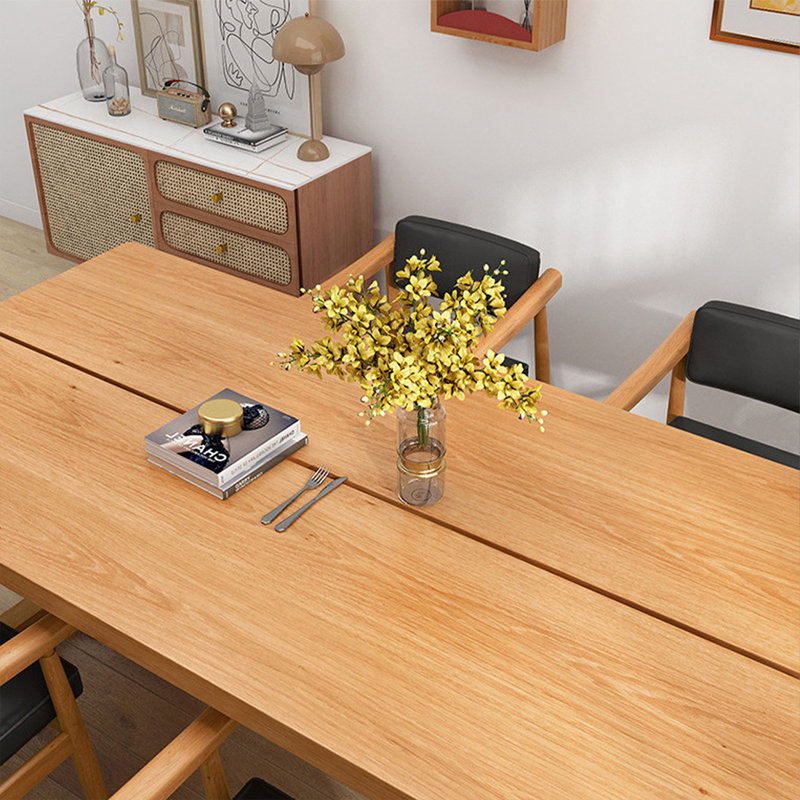 Table de salle à manger Burlywood, H 29,53 po x L 86,61 po x l 31,5 po
