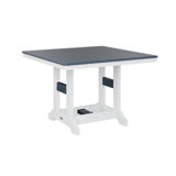 Berlin Gardens Garden Classic Regular Top With White Base Square Bar Table