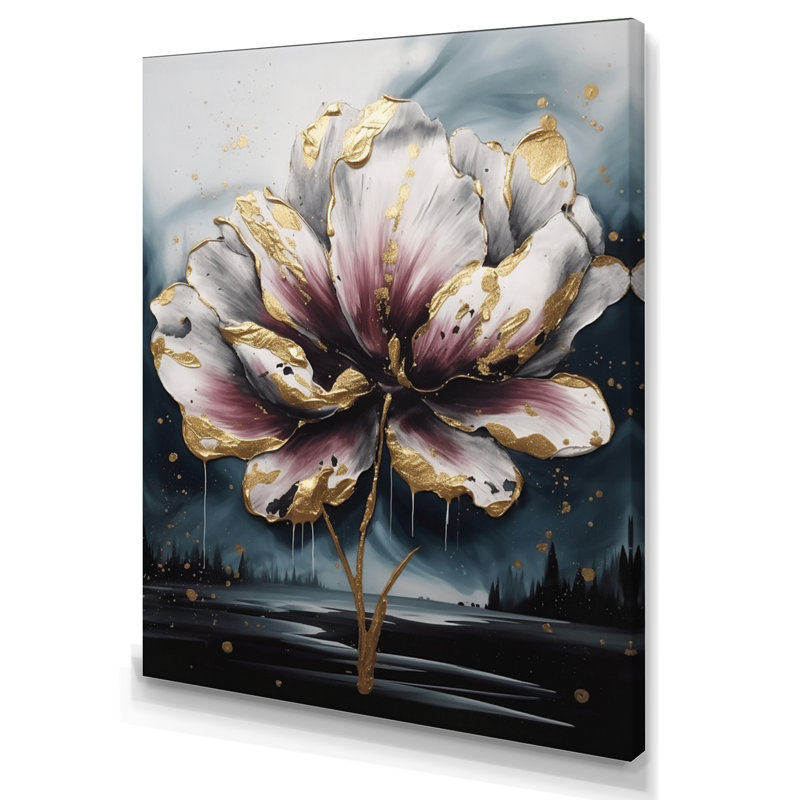 Tapisserie de tulipe rose II sur toile, H 20 po x l 12 po x P 1 po, Toile tendue