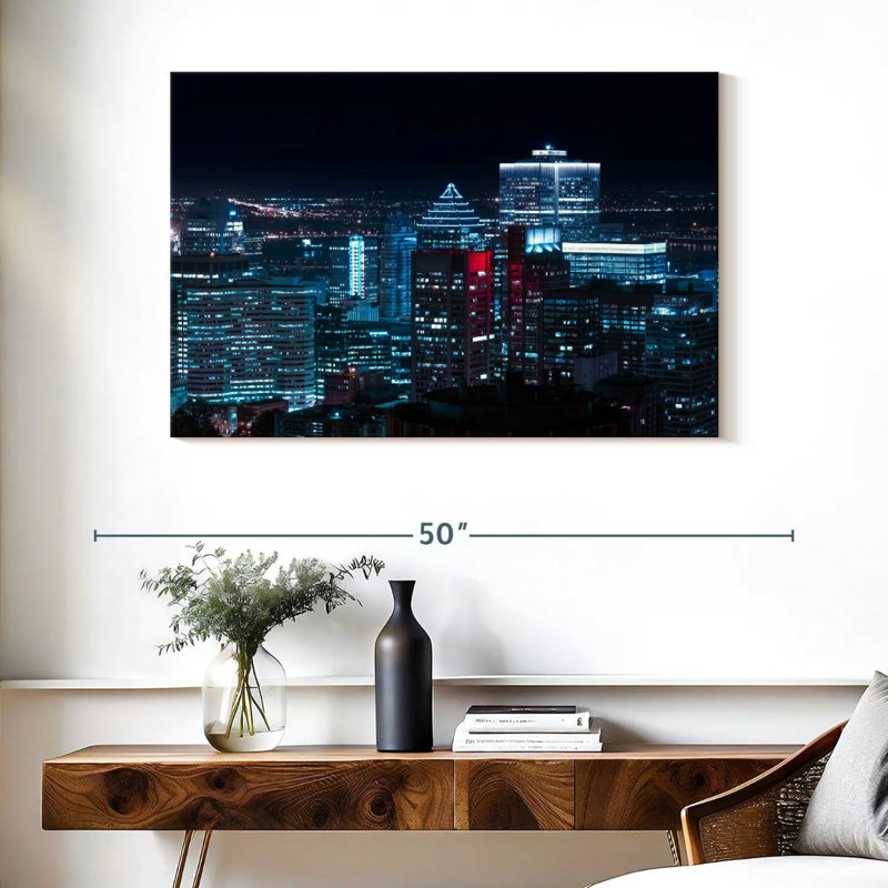 Nicci Downtown Montreal Lights, 26" H x 39" W