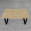 Brinegar Oak Metal Base Dining Table-983811844-983811962