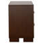 Table de chevet 2 tiroirs Polk Cappuccino