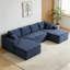 Ensemble de canapé modulaire compressible en forme de U Vibrant Blue