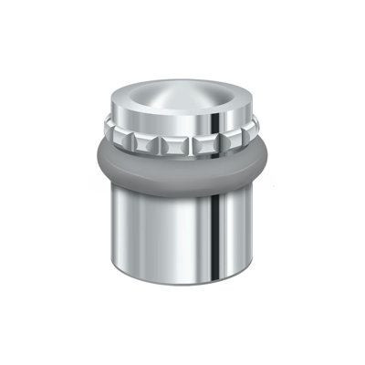 Deltana UFBP4505U26 Round Universal Floor Bumper Pattern Cap 1-5/8", Solid Brass in Polished Chrome