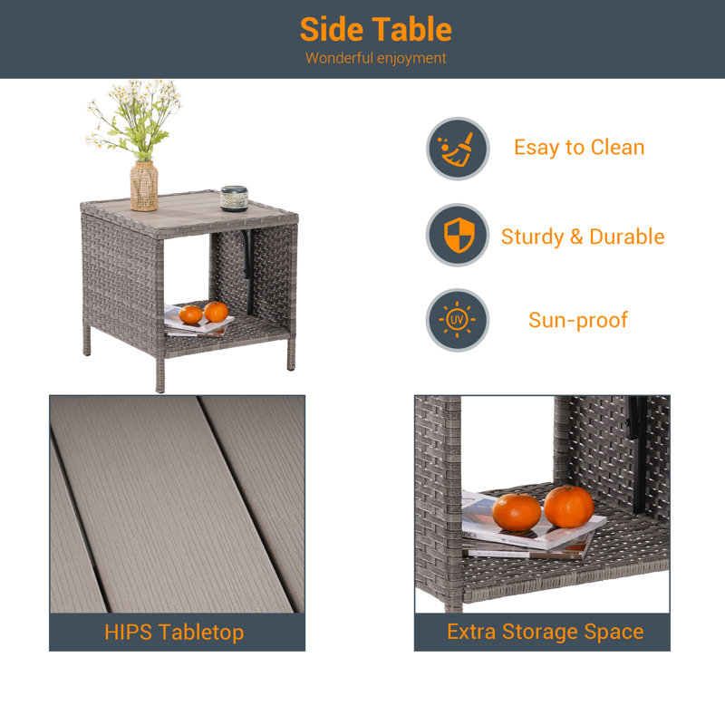 Asharee 8 - Person Patio Conversation Set with Cushions, Beige
