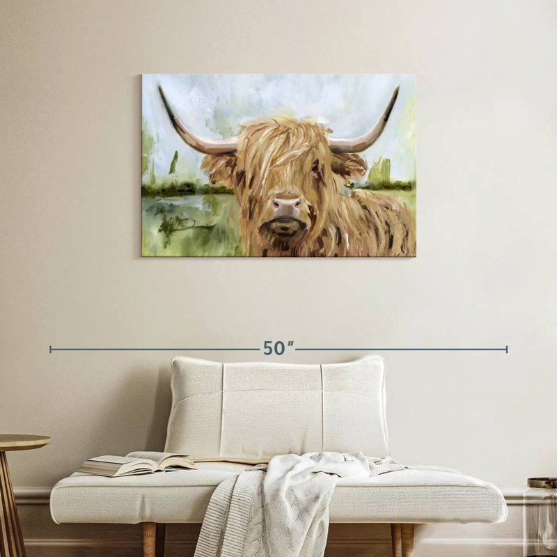 Brampt Highland Grazer I, 24" H x 36" W