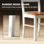 Ensemble de 2 chaises de table de cuisine en bois à dossier ouvert, chaises de table de salle à manger-615906669