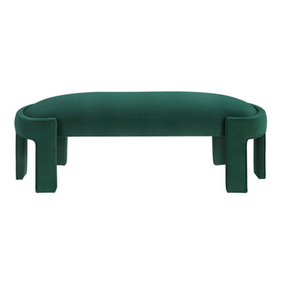 Stylish Luxury Velvet Fabric Bench With Foam - Filled Seat And Plywood Frame For Home Interior Design, 54" X 20" 19", 300Lb Capacity, 1Pc Fashionable Cushioned Bedroom Or Entryway, Limit,