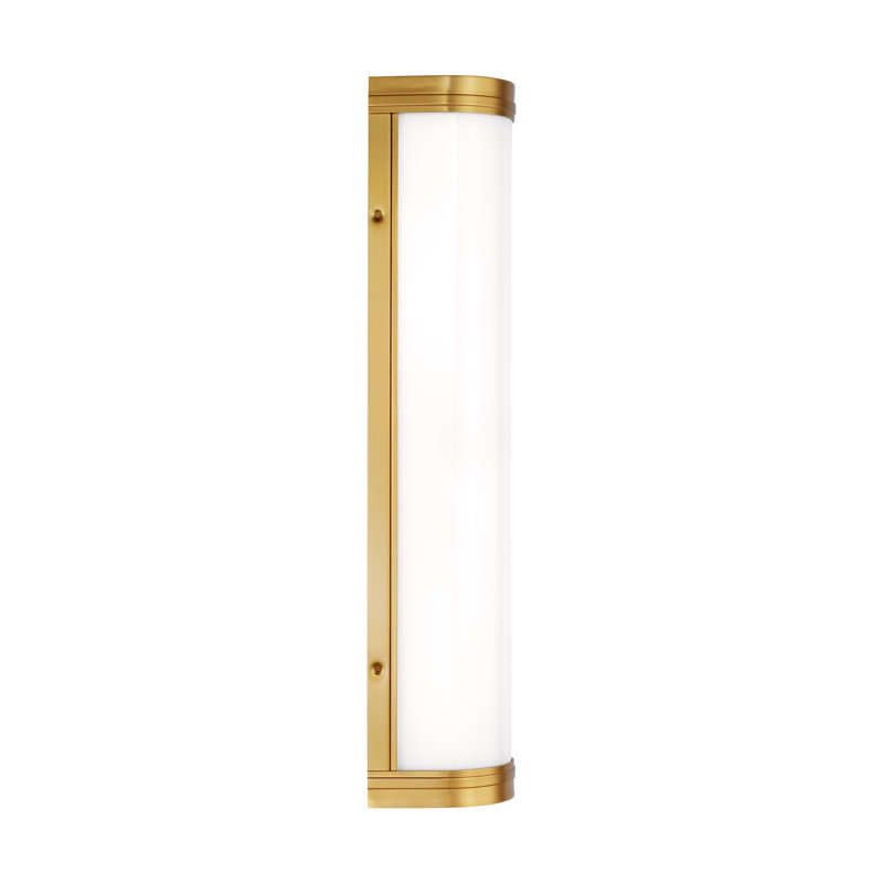 Burnished Brass 24" Direct Wired Electric Bath Sconce