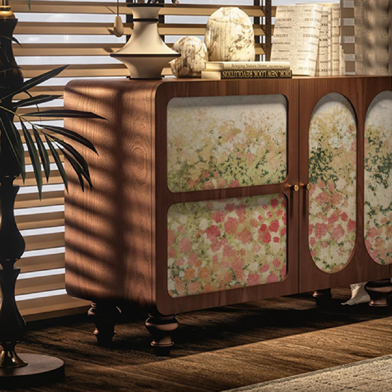 Armoire de rangement American Luxury Art, Noyer