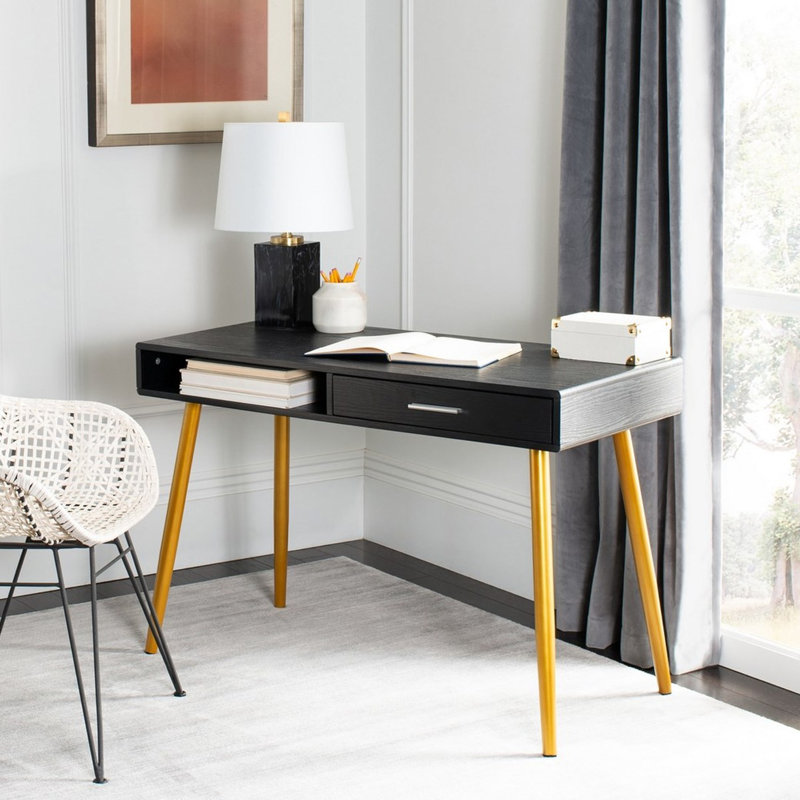 Bureau Saxatil, Noir / or