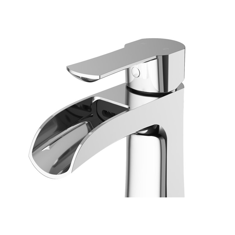 Robinet de salle de bain monotrou Paloma, Chrome
