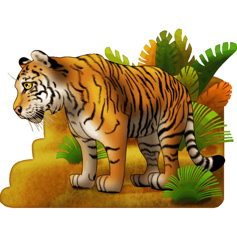 Animals Non-Wall Damaging Wall Decal, 18" H x 24" W