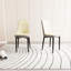 2 chaises de salle à manger, revêtement en cuir de polyuréthane, coussins épais, pieds en métal noir, conception ergonomique avec un dossier incurvé apaisant pour la cuisine et (beige moderne (2), siège rembourré doux,-82513265