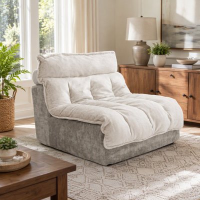 Canapé Cloud, siège simple, canapé modulaire moderne, pour chambre à coucher et appartement, coussin de siège rembourré à double couche confortable, tissu chenille respirant
