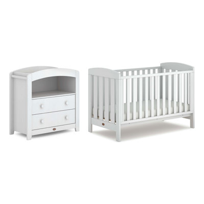 Alice 2 Piece Nursery Furniture Set With Mattress, White
