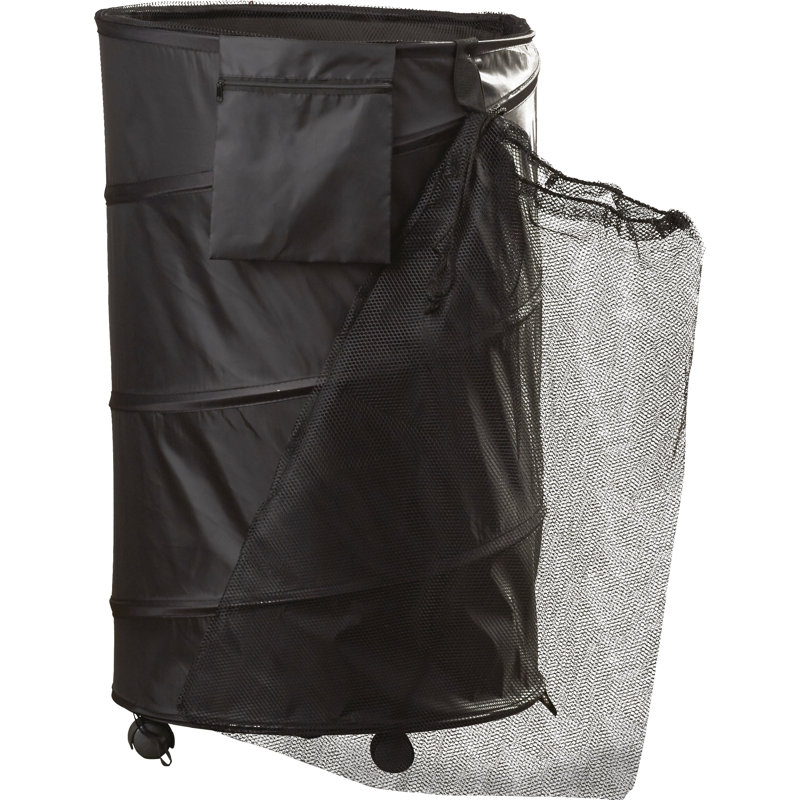 Fabric Rolling Laundry Hamper with Handles