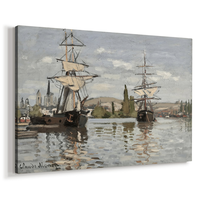 Expédié à Rouen-Claude Monet-Gallery, toile tendue-1872, 40 po x 60 po