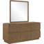 Commode Adagio en bois massif brun et placage de chêne-123222855