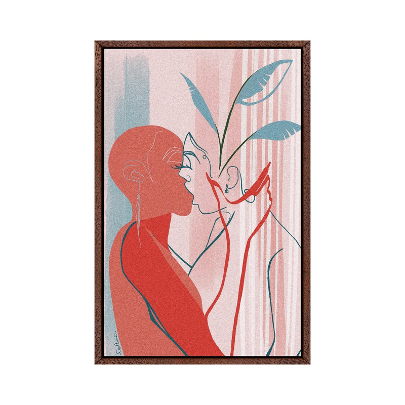 Nourished by DeeLashee - Print on Canvas, 66.04 cm H x 45.72 cm W, Classic Brown Wood Framed