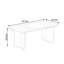 Bureau rectangulaire en bois de noyer durable-2039250321