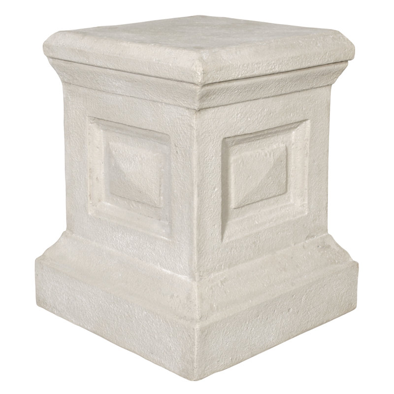 Neoclassical Polyresin History & Language Pedestal