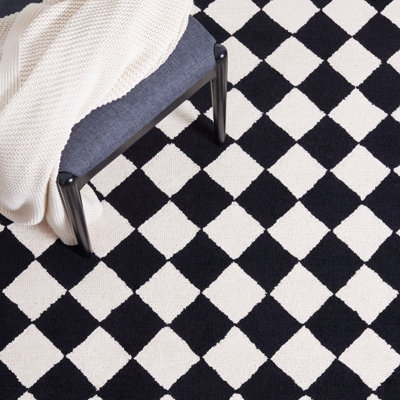 Brayton Hand Hooked Wool Geometric Rug