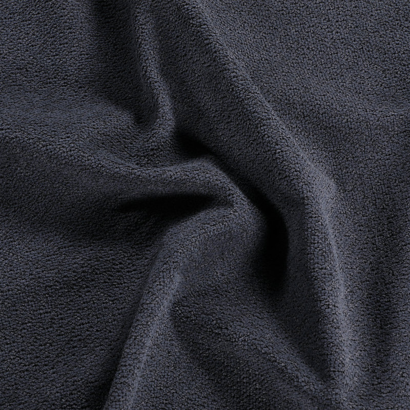 Canapé modulaire convertible en U 108 po avec méridienne double 108 po, Velours gris foncé