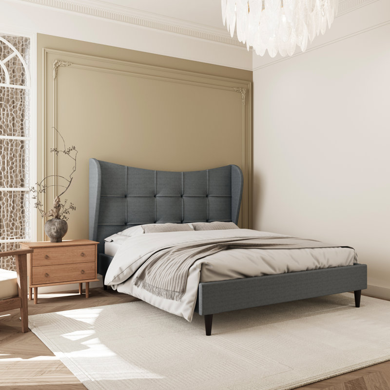 Verona Bedframe, Grey, Double (4'6)