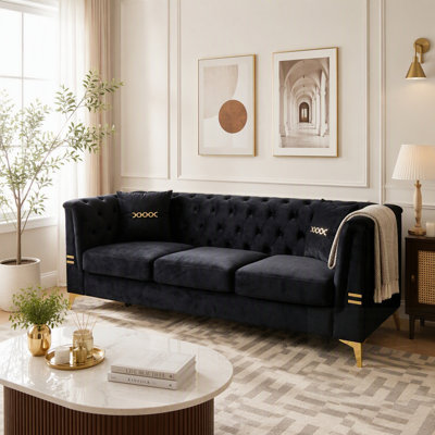 82.68'' Velvet Sofa