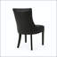 Chaise de salle à manger en microfibre touffetée à losanges - ensemble de 2