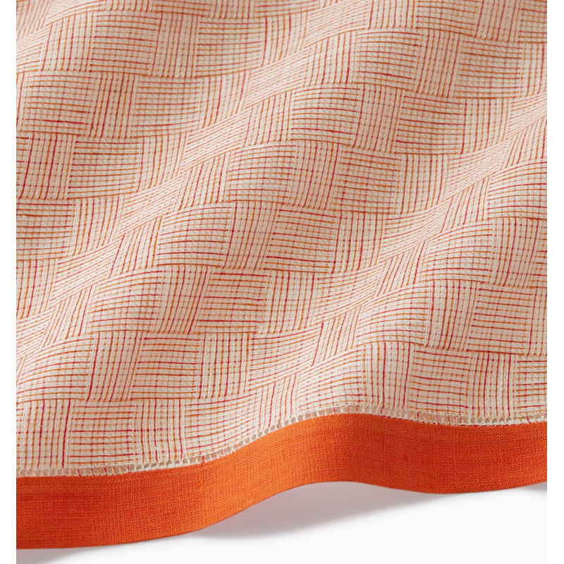Mikelina Linen Square Napkins, Tangerine