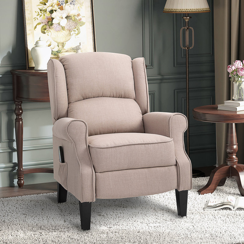 Canapé de massage inclinable avec fonction chauffante, télécommande, beige, Beige