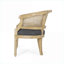 Fauteuil d'appoint en bois d'hévéa massif, siège simple confortable pour adultes, pour la chambre à coucher du salon