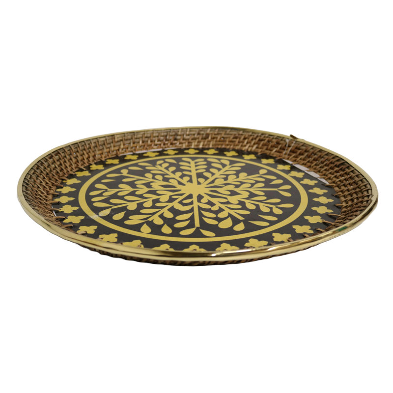 Panier en osier 16 "avec base peinte à la main Bay Isle Home™