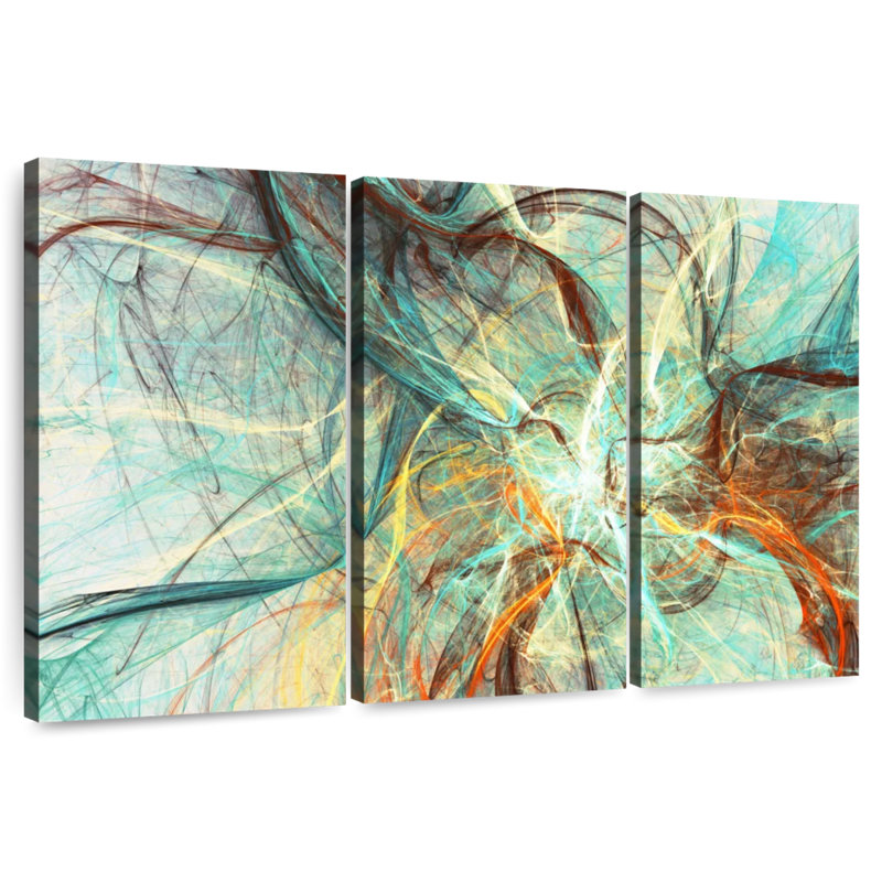 Avery Underwater Currents Abstract, 20" H x 33" W