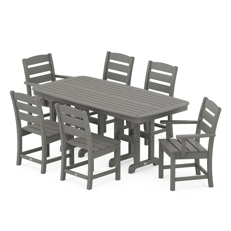 Lakeside 7-Piece Dining Set, Slate Gray