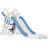 Qaba 61.75'' W Plastic Straight-87889703