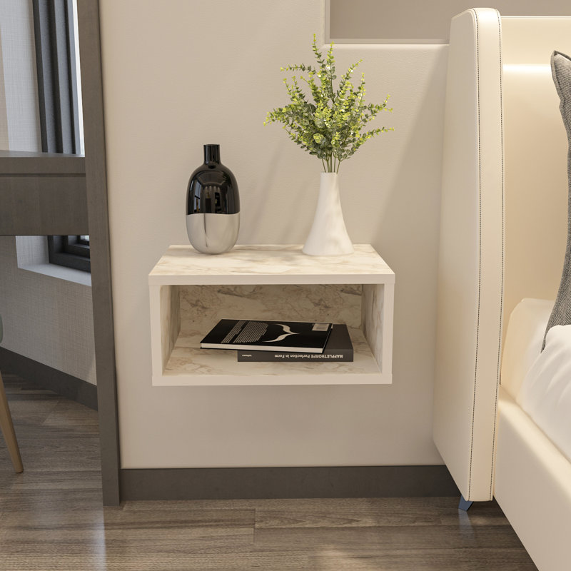 Damaree 45cm W Bedside Table, Beige