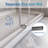 66"-72" W X 76" H Double Sliding Frameless Shower Door with 3/8" (10mm) Tempered Clear Glass-119164757
