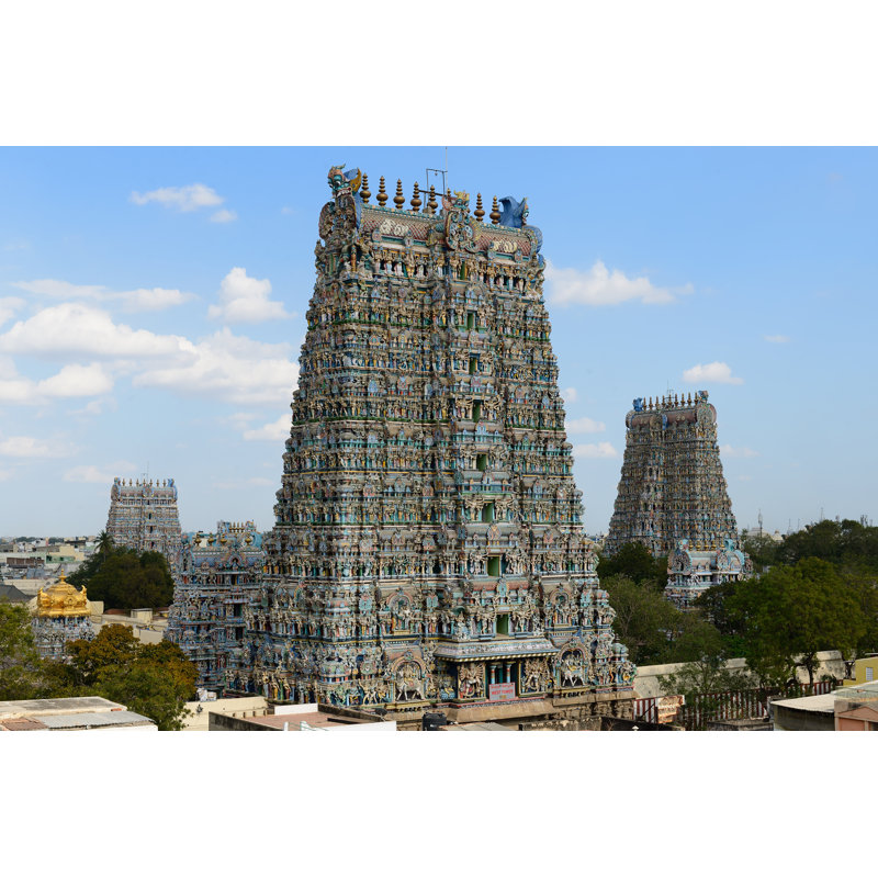 Madurai Temple - Wrapped Canvas Print, 51cm H x 76cm W x 3.8cm D