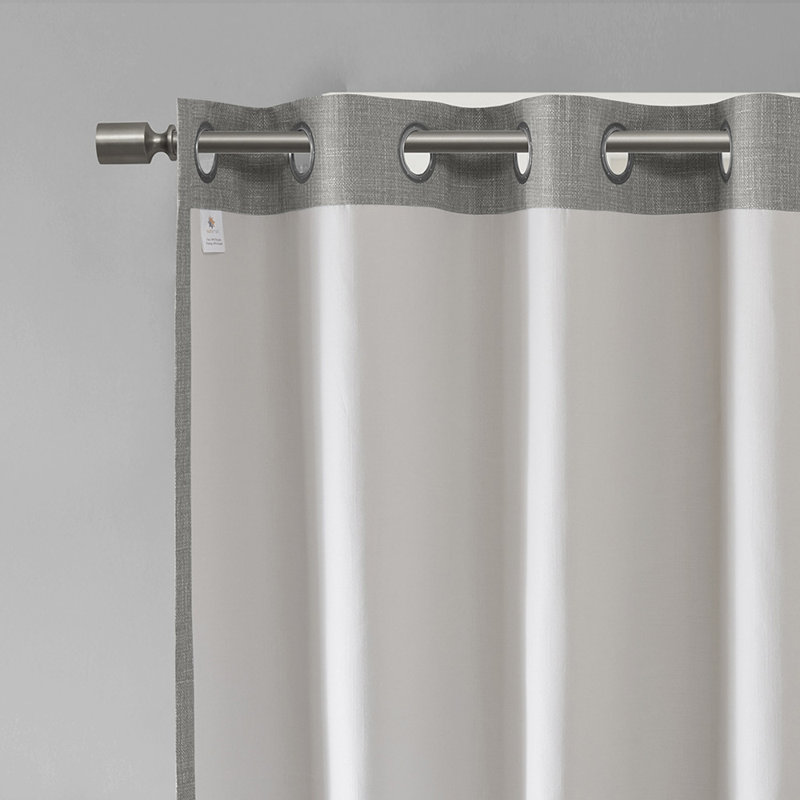 Neighsome Single Curtain Panel, Gray
