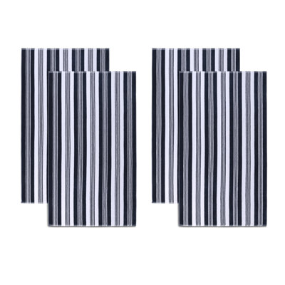 Maui Striped Cotton Oversized Reversible Beach Towel