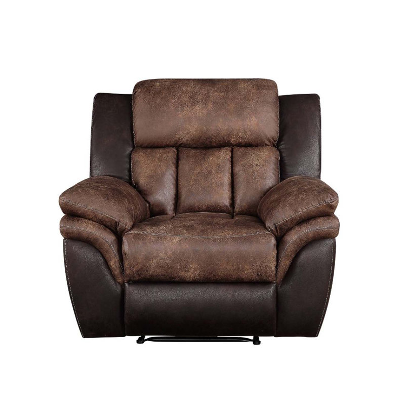 Fauteuil inclinable Jaylen caramel et espresso