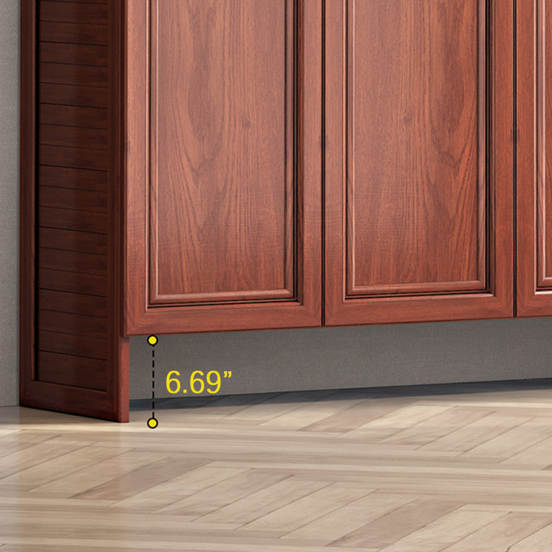 Walnut Aluminum Shoe Storage